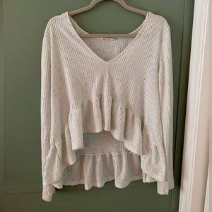 Altar’d State Waffle Knit long sleeve blouse